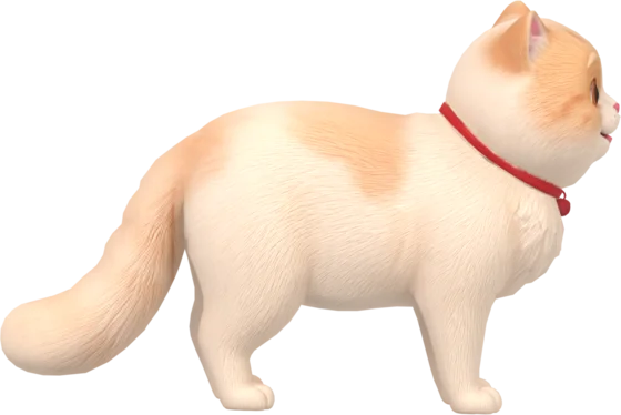 Persian cat, a 3D desktop pet for Mac, from DeskyPaw